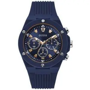 Guess Men’s Quartz Blue Silicon Strap Blue Dial 46mm Watch GW0268G3 UAE DUBAI AJMAN SHARJAH ABU DHABI RAS AL KHAIMA UMM UL QUWAIN ALAIN FUJAIRAH