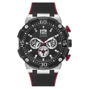 Guess Men’s Quartz Black Silicone Strap Black Dial 50mm Watch GW0264G1 UAE DUBAI AJMAN SHARJAH ABU DHABI RAS AL KHAIMA UMM UL QUWAIN ALAIN FUJAIRAH