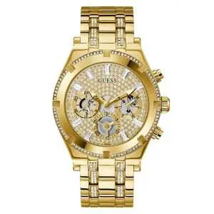 Guess Men’s Quartz Gold Stainless Steel Multicolor Dial 44mm Watch GW0261G2 UAE DUBAI AJMAN SHARJAH ABU DHABI RAS AL KHAIMA UMM UL QUWAIN ALAIN FUJAIRAH