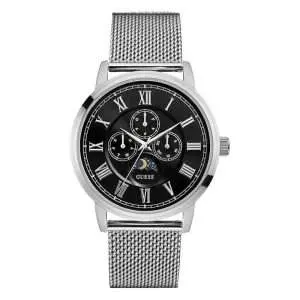 Guess Men’s Quartz Stainless Steel Black Dial 44mm Watch W0871G1 UAE DUBAI AJMAN SHARJAH ABU DHABI RAS AL KHAIMA UMM UL QUWAIN ALAIN FUJAIRAH