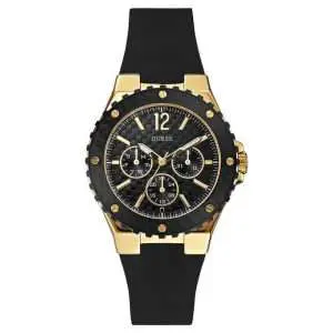 Guess Women’s Quartz Black Silicone Strap Black Dial 39mm Watch W0149L4 UAE DUBAI AJMAN SHARJAH ABU DHABI RAS AL KHAIMA UMM UL QUWAIN ALAIN FUJAIRAH