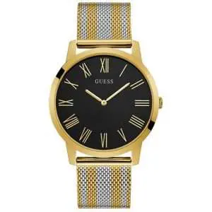 Guess Men’s Quartz Stainless Steel Black Dial 44mm Watch W1179G2 UAE DUBAI AJMAN SHARJAH ABU DHABI RAS AL KHAIMA UMM UL QUWAIN ALAIN FUJAIRAH
