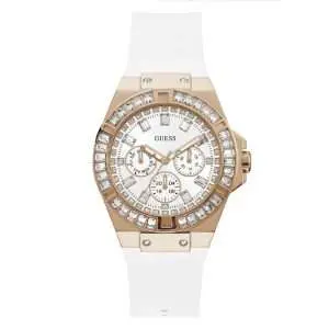 Guess Women’s Quartz White Silicone Strap White Dial 39mm Watch GW0118L4 UAE DUBAI AJMAN SHARJAH ABU DHABI RAS AL KHAIMA UMM UL QUWAIN ALAIN FUJAIRAH