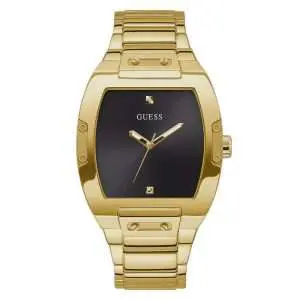 Guess Men’s Quartz Gold Stainless Steel Black Dial 43mm Watch GW0387G2 UAE DUBAI AJMAN SHARJAH ABU DHABI RAS AL KHAIMA UMM UL QUWAIN ALAIN FUJAIRAH