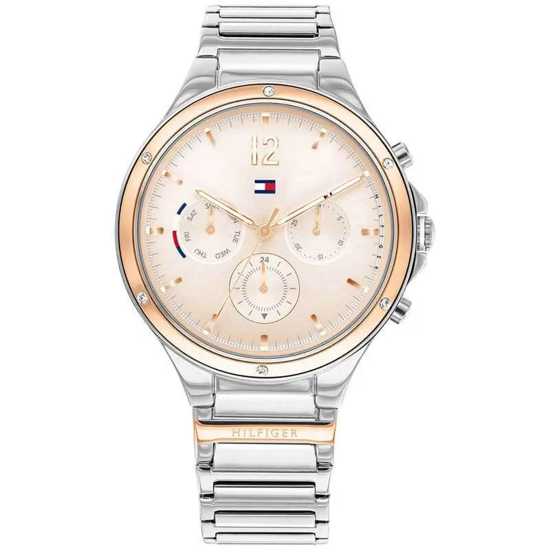 Tommy Hilfiger Women’s Quartz Silver Stainless Steel Pink Dial 38mm Watch 1782279