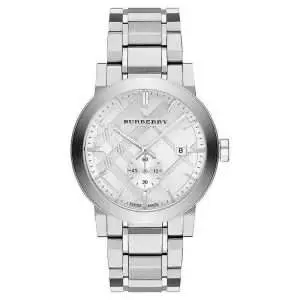 Burberry Men’s Quartz Silver Stainless Steel Silver Dial 42mm Watch BU9900