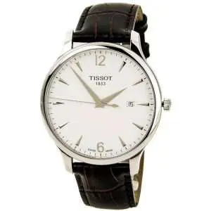 TISSOT Men’s Swiss Made Quartz Brown Leather Strap Silver Dial 42mm Watch T063.610.16.037.00 UAE DUBAI AJMAN SHARJAH ABU DHABI RAS AL KHAIMA UMM UL QUWAIN ALAIN FUJAIRAH