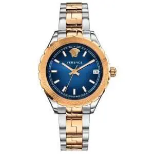 Versace Women’s Quartz Swiss Made Two-tone Stainless Steel Blue Dial 35mm Watch V12060017 UAE DUBAI AJMAN SHARJAH ABU DHABI RAS AL KHAIMA UMM UL QUWAIN ALAIN FUJAIRAH