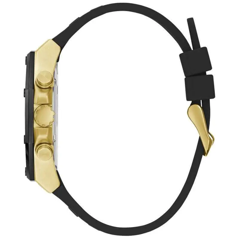 Guess Men’s Quartz Silicone Strap Black Dial 44mm Watch GW0263G1 UAE DUBAI AJMAN SHARJAH ABU DHABI RAS AL KHAIMA UMM UL QUWAIN ALAIN FUJAIRAH