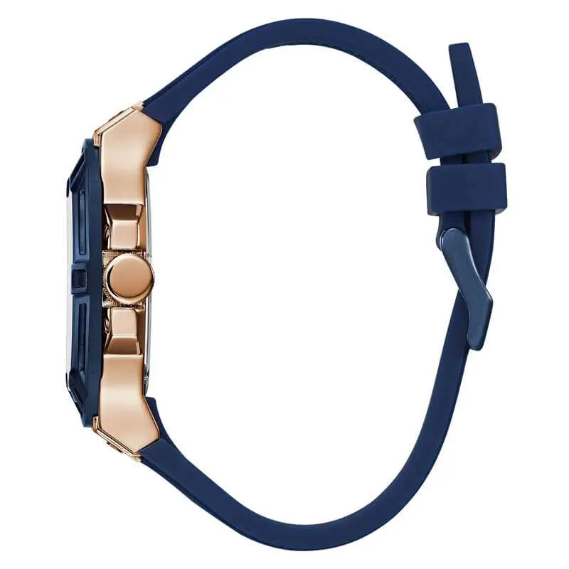 Guess Men’s Quartz Blue Silicone Strap Blue Dial 45mm Watch W0247G3
