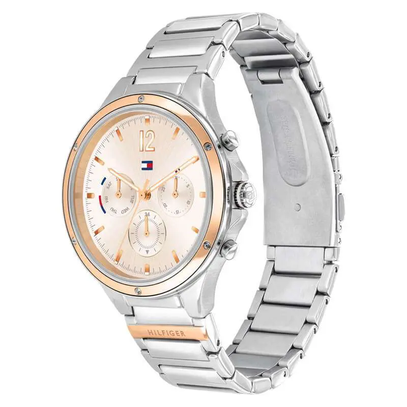 Tommy Hilfiger Women’s Quartz Silver Stainless Steel Pink Dial 38mm Watch 1782279