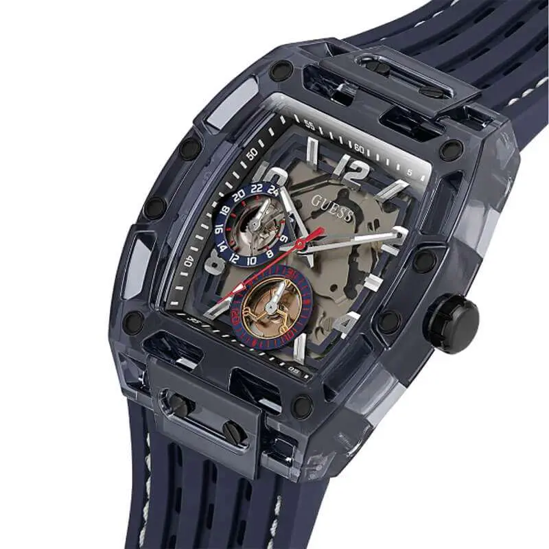 Guess Men’s Quartz Navy Blue Silicone Strap Navy Blue Dial 44mm Watch GW0499G1 UAE DUBAI AJMAN SHARJAH ABU DHABI RAS AL KHAIMA UMM UL QUWAIN ALAIN FUJAIRAH