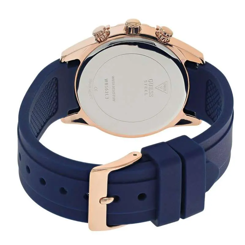 Guess Women’s Quartz Blue Silicone Strap Blue Dial 37mm Watch W0562L3 UAE DUBAI AJMAN SHARJAH ABU DHABI RAS AL KHAIMA UMM UL QUWAIN ALAIN FUJAIRAH