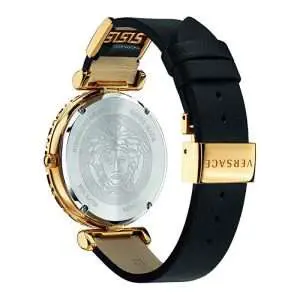 Versace Women’s Quartz Swiss Made Black Leather Strap Black Dial 37mm Watch VEDV00119 UAE DUBAI AJMAN SHARJAH ABU DHABI RAS AL KHAIMA UMM UL QUWAIN ALAIN FUJAIRAH