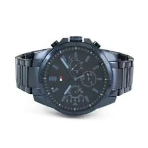 Tommy Hilfiger Men’s Quartz Blue Stainless Steel Blue Dial 46mm Watch 1791560