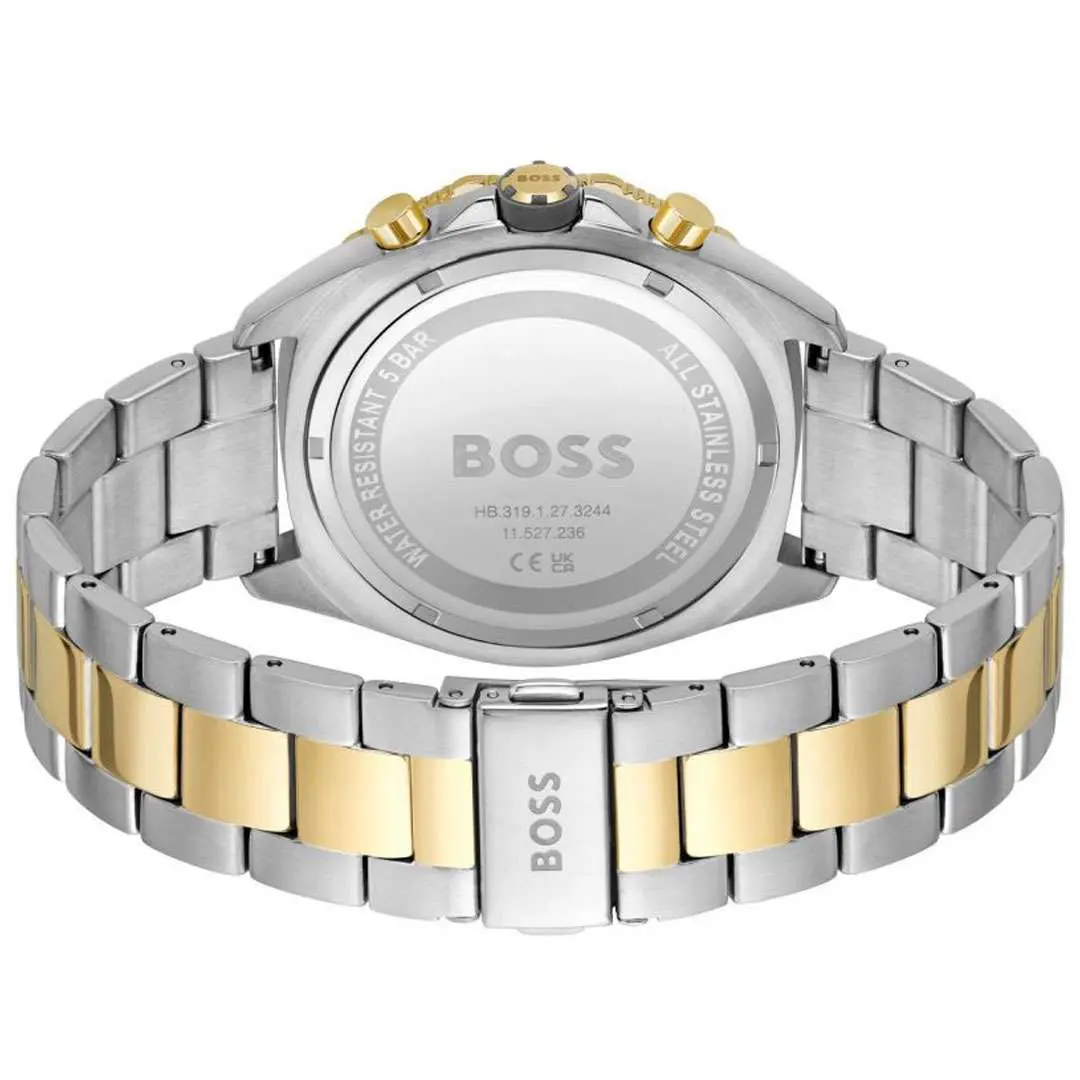 Hugo Boss Men’s Quartz Two-tone Stainless Steel Grey Dial 44mm Watch 1513974 UAE DUBAI AJMAN SHARJAH ABU DHABI RAS AL KHAIMA UMM UL QUWAIN ALAIN FUJAIRAH