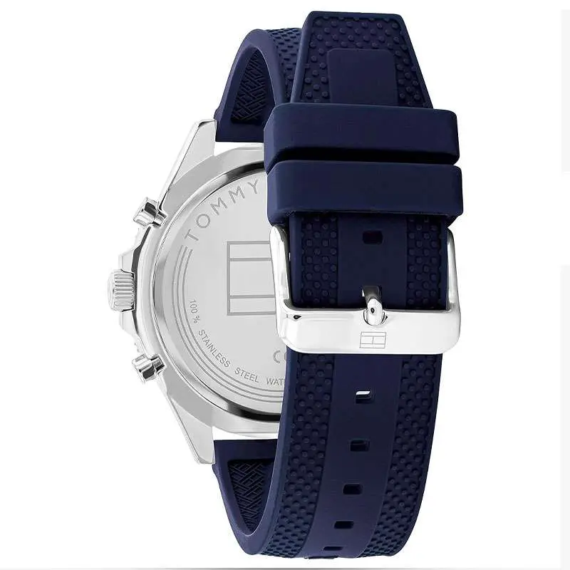 Tommy Hilfiger Men’s Quartz Blue Silicone Strap Blue Dial 46mm Watch 1791920 UAE DUBAI AJMAN SHARJAH ABU DHABI RAS AL KHAIMA UMM UL QUWAIN ALAIN FUJAIRAH