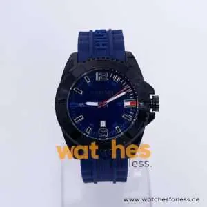 Tommy Hilfiger Men’s Quartz Blue Silicone Strap Blue Dial 46mm Watch 1791040 UAE DUBAI AJMAN SHARJAH ABU DHABI RAS AL KHAIMA UMM UL QUWAIN ALAIN FUJAIRAH