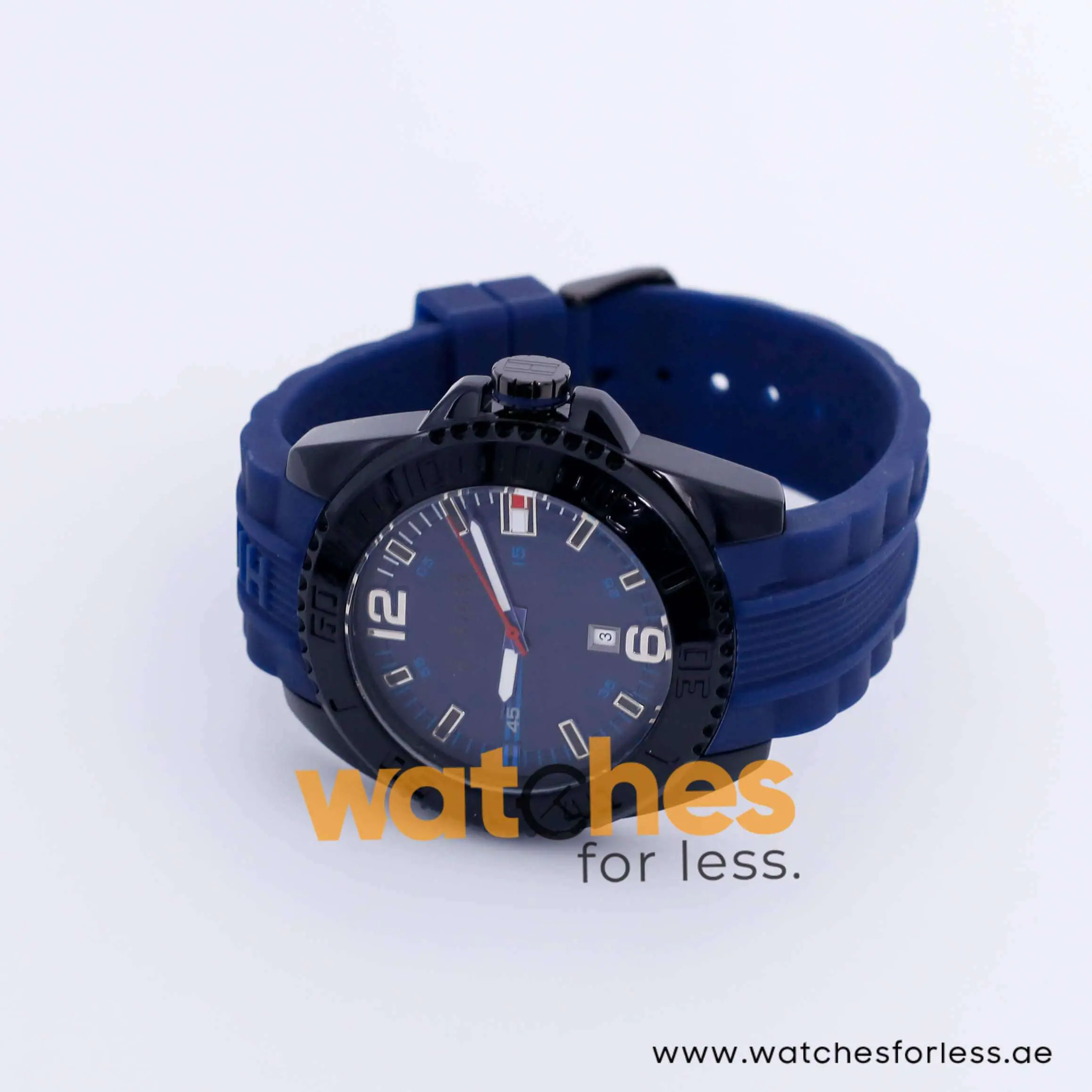Tommy Hilfiger Men’s Quartz Blue Silicone Strap Blue Dial 46mm Watch 1791040 UAE DUBAI AJMAN SHARJAH ABU DHABI RAS AL KHAIMA UMM UL QUWAIN ALAIN FUJAIRAH
