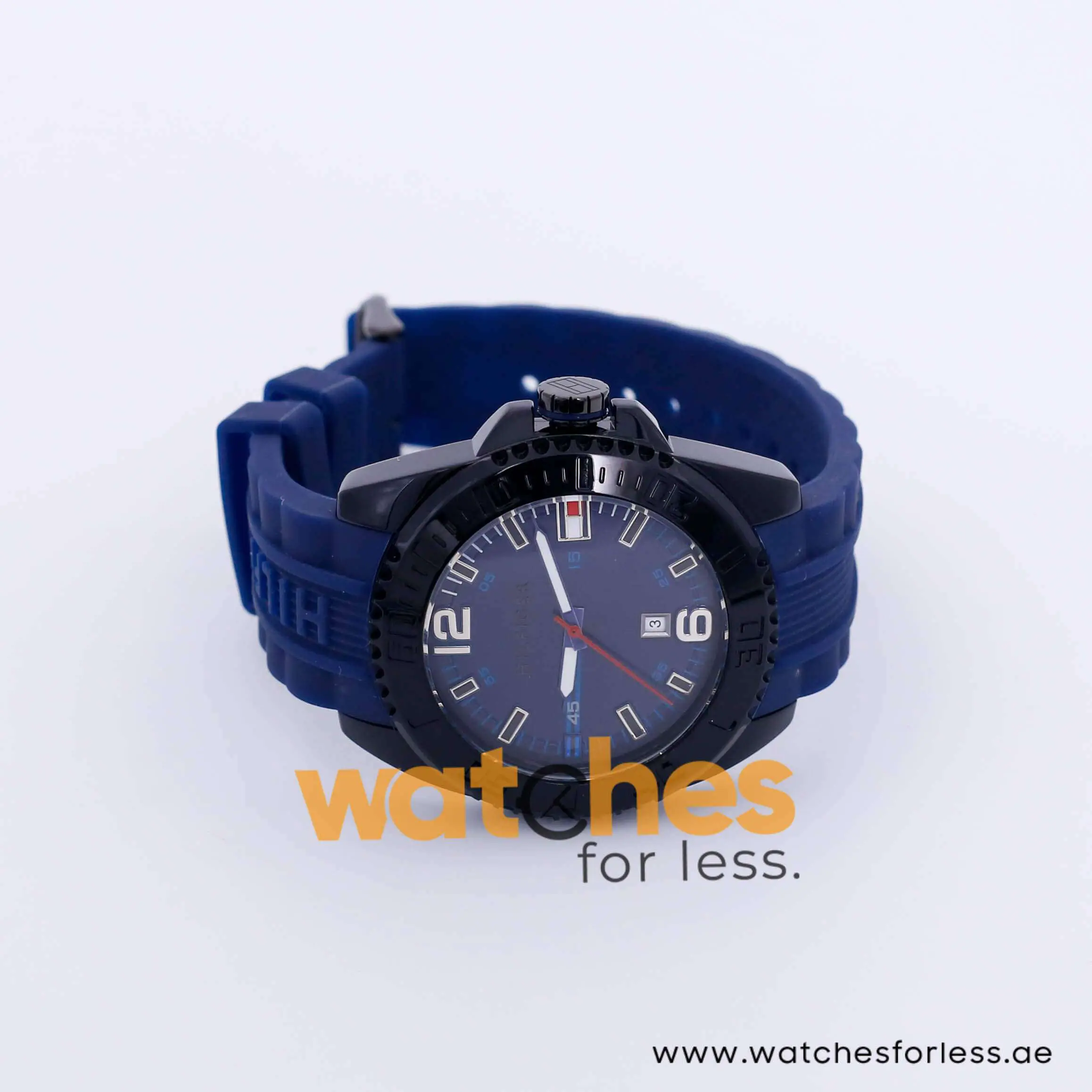 Tommy Hilfiger Men’s Quartz Blue Silicone Strap Blue Dial 46mm Watch 1791040 UAE DUBAI AJMAN SHARJAH ABU DHABI RAS AL KHAIMA UMM UL QUWAIN ALAIN FUJAIRAH