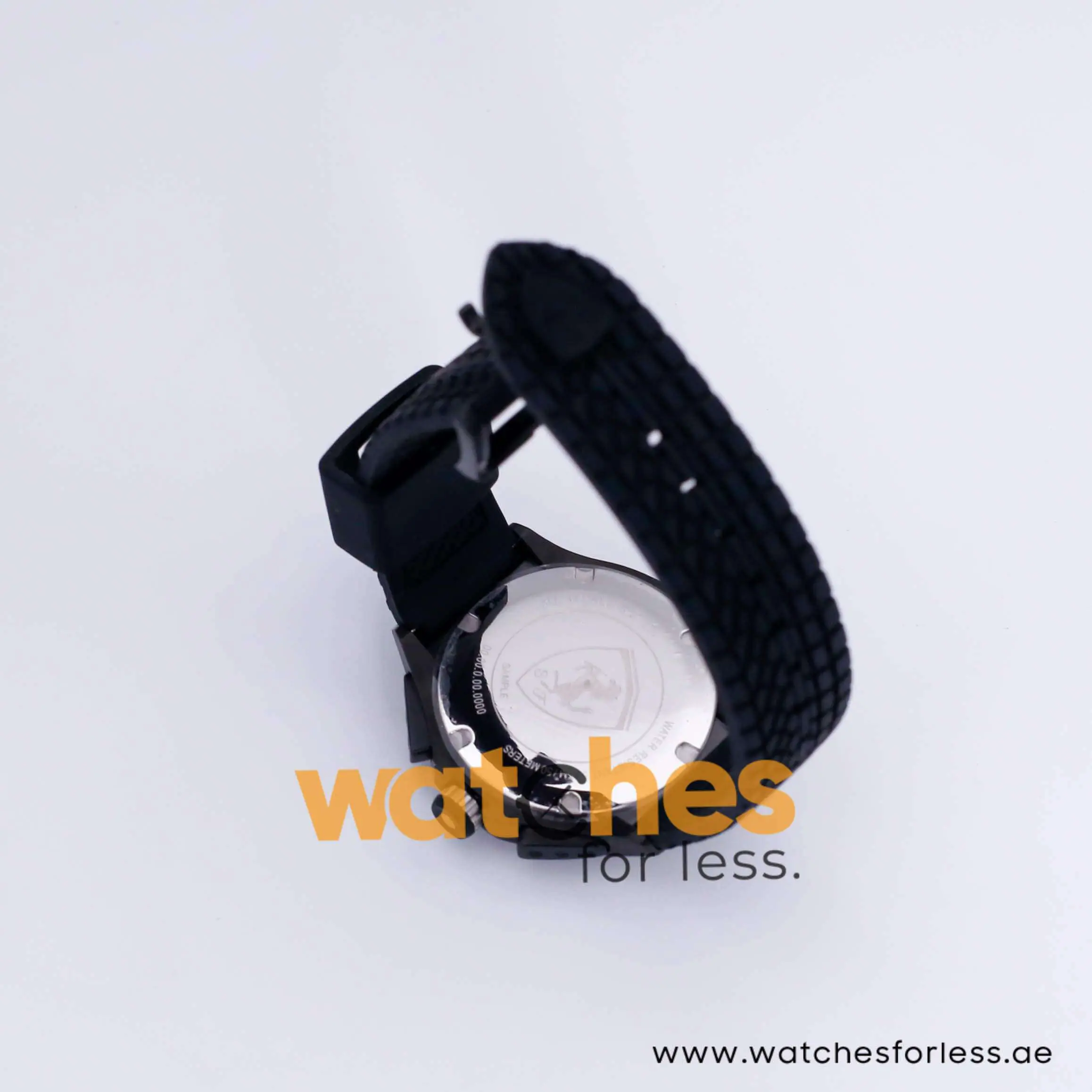 Ferrari Men’s Quartz Black Silicone Strap Black Dial 44mm Watch 830105 UAE DUBAI AJMAN SHARJAH ABU DHABI RAS AL KHAIMA UMM UL QUWAIN ALAIN FUJAIRAH