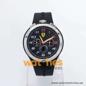 Ferrari Men’s Quartz Black Silicone Strap Black Dial 48mm Watch 0830100 UAE DUBAI AJMAN SHARJAH ABU DHABI RAS AL KHAIMA UMM UL QUWAIN ALAIN FUJAIRAH