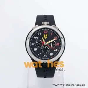 Ferrari Men’s Quartz Black Silicone Strap Black Dial 48mm Watch 0830100 UAE DUBAI AJMAN SHARJAH ABU DHABI RAS AL KHAIMA UMM UL QUWAIN ALAIN FUJAIRAH