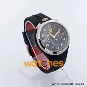 Ferrari Men’s Quartz Black Silicone Strap Black Dial 48mm Watch 0830100 UAE DUBAI AJMAN SHARJAH ABU DHABI RAS AL KHAIMA UMM UL QUWAIN ALAIN FUJAIRAH
