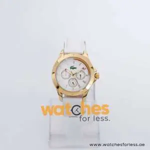 Lacoste Women’s Quartz White Leather Strap White Dial 38mm Watch 2000842 UAE DUBAI AJMAN SHARJAH ABU DHABI RAS AL KHAIMA UMM UL QUWAIN ALAIN FUJAIRAH