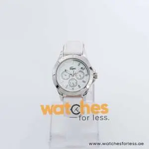 Lacoste Women’s Quartz White Leather Strap White Dial 38mm Watch 2000846 UAE DUBAI AJMAN SHARJAH ABU DHABI RAS AL KHAIMA UMM UL QUWAIN ALAIN FUJAIRAH