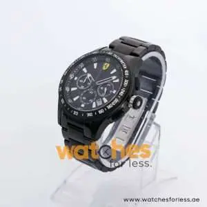Ferrari Men’s Quartz Black Stainless Steel Black Dial 44mm Watch 0830046 UAE DUBAI AJMAN SHARJAH ABU DHABI RAS AL KHAIMA UMM UL QUWAIN ALAIN FUJAIRAH