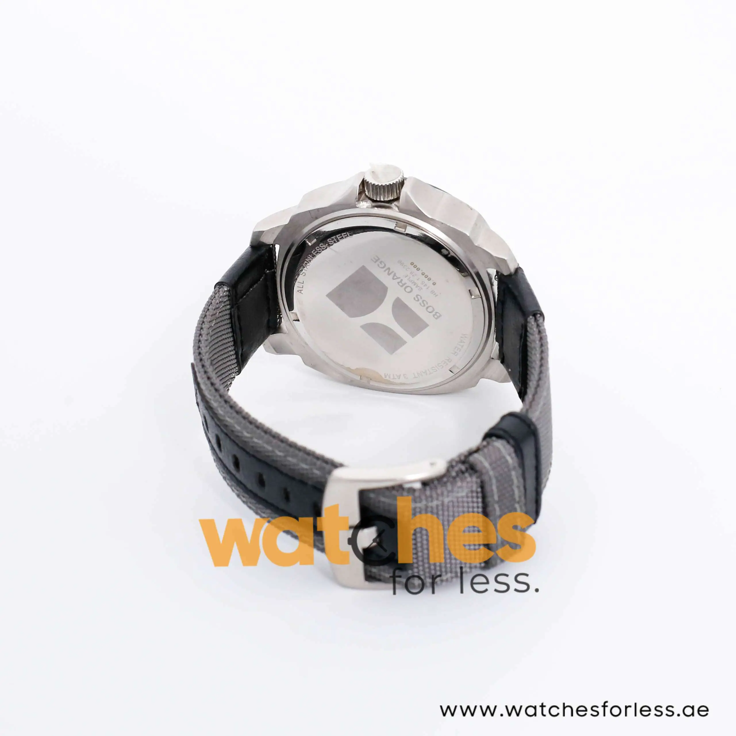 Hugo Boss Men’s Quartz Grey Nylone Strap Grey Dial 46mm Watch 1512755 UAE DUBAI AJMAN SHARJAH ABU DHABI RAS AL KHAIMA UMM UL QUWAIN ALAIN FUJAIRAH