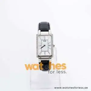 Hugo Boss Women’s Quartz Black Leather Strap Mother Of Pearl Dial 25mm Watch 1502202 UAE DUBAI AJMAN SHARJAH ABU DHABI RAS AL KHAIMA UMM UL QUWAIN ALAIN FUJAIRAH