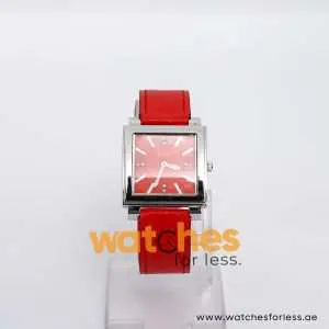 Elle Women’s Quartz Red Leather Strap Red Dial 32mm Watch 20027S03C atch 20027S03C/1 UAE DUBAI AJMAN SHARJAH ABU DHABI RAS AL KHAIMA UMM UL QUWAIN ALAIN FUJAIRAH