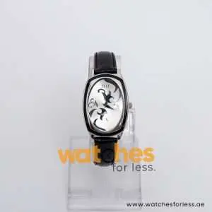 Elle Women’s Quartz Black Leather Strap Silver Dial 28mm Watch EL20005S04C UAE DUBAI AJMAN SHARJAH ABU DHABI RAS AL KHAIMA UMM UL QUWAIN ALAIN FUJAIRAH