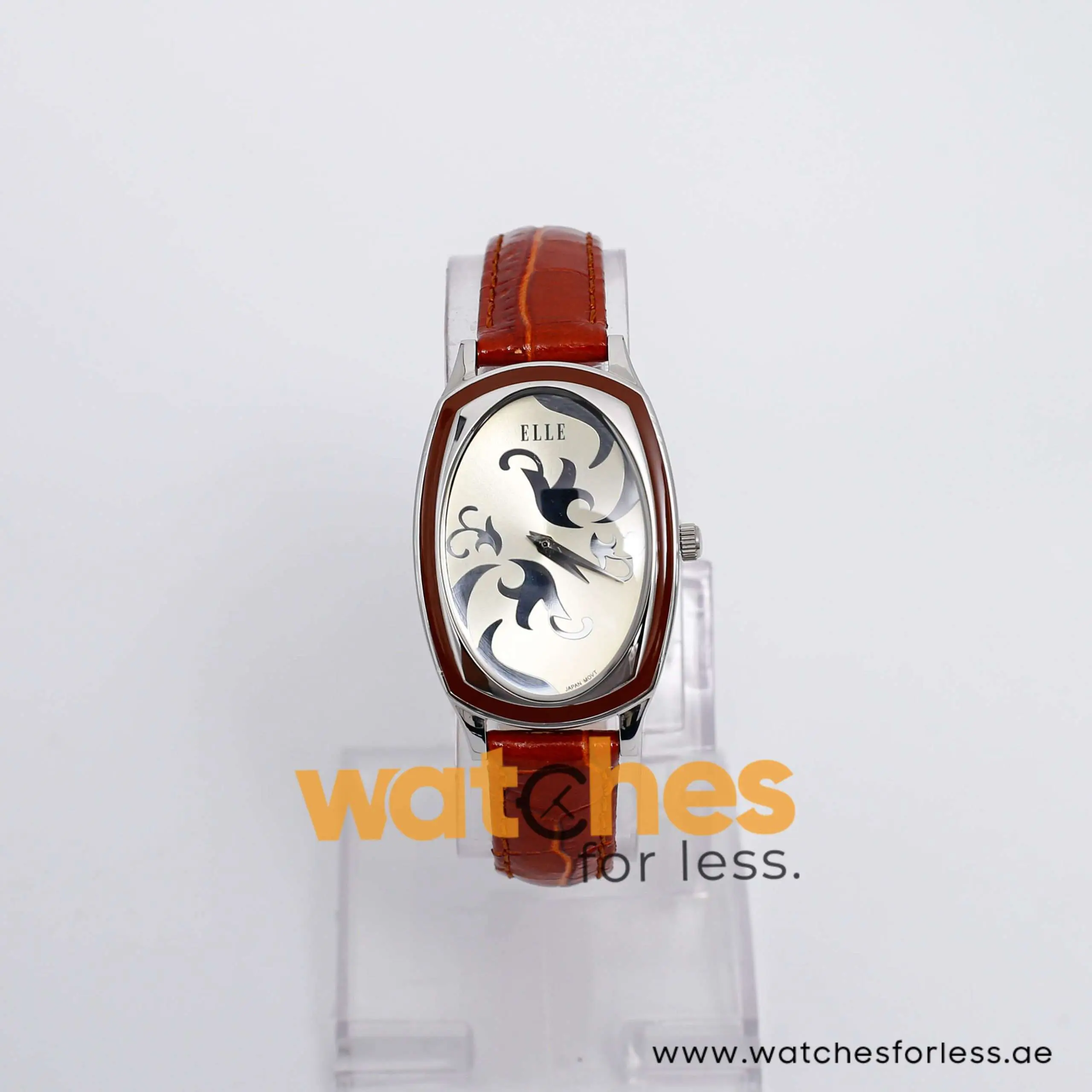 Elle Women’s Quartz Brown Leather Strap Champagne Dial 28mm Watch EL20005S06C UAE DUBAI AJMAN SHARJAH ABU DHABI RAS AL KHAIMA UMM UL QUWAIN ALAIN FUJAIRAH