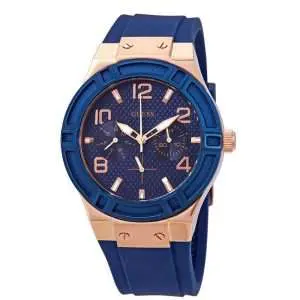 Guess Women’s Quartz Blue Silicone Strap Blue Dial 39mm Watch W0571L1 UAE DUBAI AJMAN SHARJAH ABU DHABI RAS AL KHAIMA UMM UL QUWAIN ALAIN FUJAIRAH