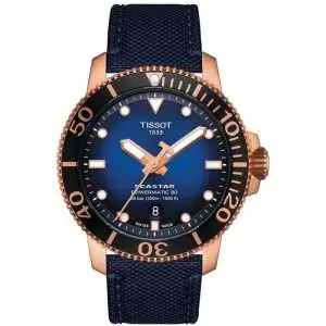 TISSOT Men’s Swiss Made Powermatic Blue Nylon Strap Blue Dial 43mm Watch T120.407.37.041.00 UAE DUBAI AJMAN SHARJAH ABU DHABI RAS AL KHAIMA UMM UL QUWAIN ALAIN FUJAIRAH