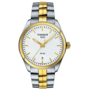 TISSOT Men’s Quartz Swiss Made Two Tone Stainless Steel Silver Dial 39mm Watch T101.410.22.031.00 UAE DUBAI AJMAN SHARJAH ABU DHABI RAS AL KHAIMA UMM UL QUWAIN ALAIN FUJAIRAH