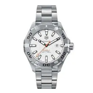 Tag Heuer Aquaracer Men’s Automatic Swiss Made Silver Stainless Steel White Dial 43mm Watch WAY2013.BA0927 UAE DUBAI AJMAN SHARJAH ABU DHABI RAS AL KHAIMA UMM UL QUWAIN ALAIN FUJAIRAH