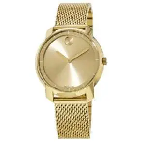 Movado Women’s Quartz Swiss Made Gold Stainless Steel Gold Dial 36mm Watch 3600242 UAE DUBAI AJMAN SHARJAH ABU DHABI RAS AL KHAIMA UMM UL QUWAIN ALAIN FUJAIRAH