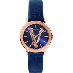 Versace Women’s Quartz Swiss Made Blue Leather Strap Blue Dial 36mm Watch VEHC00419 UAE DUBAI AJMAN SHARJAH ABU DHABI RAS AL KHAIMA UMM UL QUWAIN ALAIN FUJAIRAH