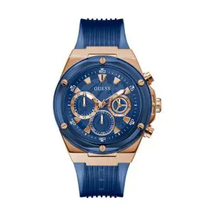 Guess Men’s Quartz Blue Silicone Strap Blue Dial 46mm Watch GW0425G3 UAE DUBAI AJMAN SHARJAH ABU DHABI RAS AL KHAIMA UMM UL QUWAIN ALAIN FUJAIRAH