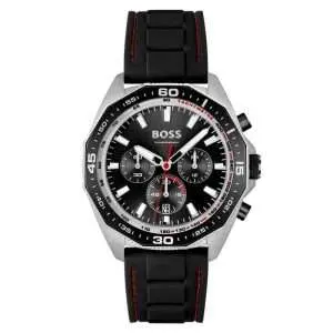 Hugo Boss Men’s Quartz Black Silicone Strap Black Dial 44mm Watch 1513969 UAE DUBAI AJMAN SHARJAH ABU DHABI RAS AL KHAIMA UMM UL QUWAIN ALAIN FUJAIRAH