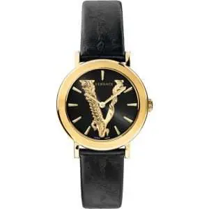 Versace Women’s Quartz Swiss Made Black Leather Strap Black Dial 36mm Watch VEHC00119 UAE DUBAI AJMAN SHARJAH ABU DHABI RAS AL KHAIMA UMM UL QUWAIN ALAIN FUJAIRAH