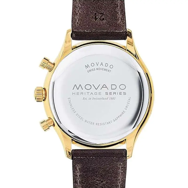 Movado Men’s Swiss Made Quartz Brown Leather Strap Parchment Dial 43mm Watch 3650007 UAE DUBAI AJMAN SHARJAH ABU DHABI RAS AL KHAIMA UMM UL QUWAIN ALAIN FUJAIRAH