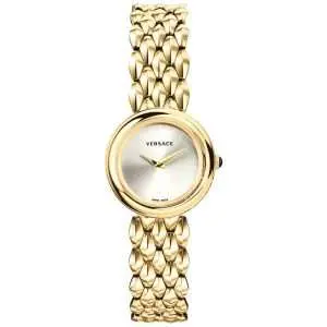 Versace Women’s Quartz Swiss Made Gold Stainless Steel Silver White Dial 28mm Watch VEBN00718 UAE DUBAI AJMAN SHARJAH ABU DHABI RAS AL KHAIMA UMM UL QUWAIN ALAIN FUJAIRAH