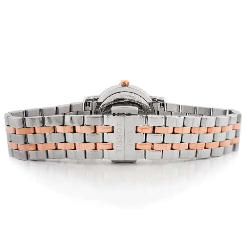 Tissot Women’s Quartz Swiss Made Two Tone Stainless Steel Silver Dial 30mm Watch T122.210.22.033.01 UAE DUBAI AJMAN SHARJAH ABU DHABI RAS AL KHAIMA UMM UL QUWAIN ALAIN FUJAIRAH