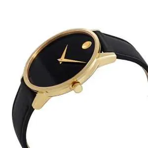 Movado Men’s Quartz Swiss Made Black Leather Strap Black Dial 40mm Watch 0607271 UAE DUBAI AJMAN SHARJAH ABU DHABI RAS AL KHAIMA UMM UL QUWAIN ALAIN FUJAIRAH