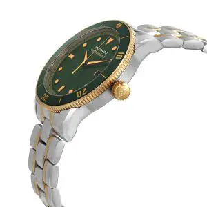 Movado Men’s Swiss Made Quartz Two Tone Stainless Steel Green Dial 43mm Watch 3650096 UAE DUBAI AJMAN SHARJAH ABU DHABI RAS AL KHAIMA UMM UL QUWAIN ALAIN FUJAIRAH